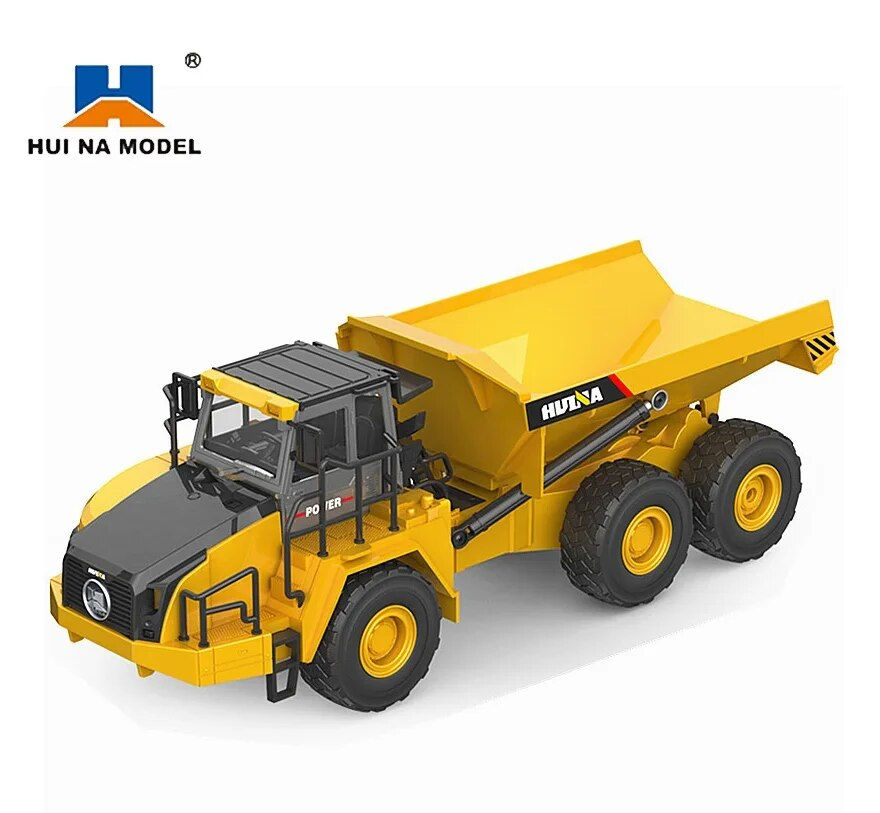 Miniaturebillede: 1/24 Scale 9CH HUINA 1568  Radio Control Articulated Dump Truck Model For Over