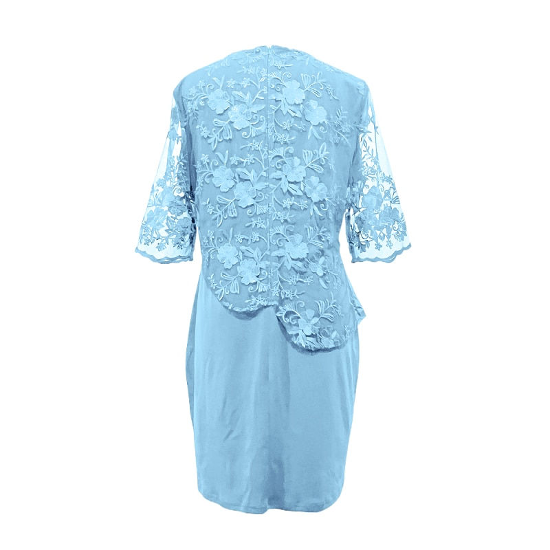 Miniaturebillede: Women's Plus Size Dresses Lace 3/4 Sleeves Evening Gown Party Cocktail Dress Cr