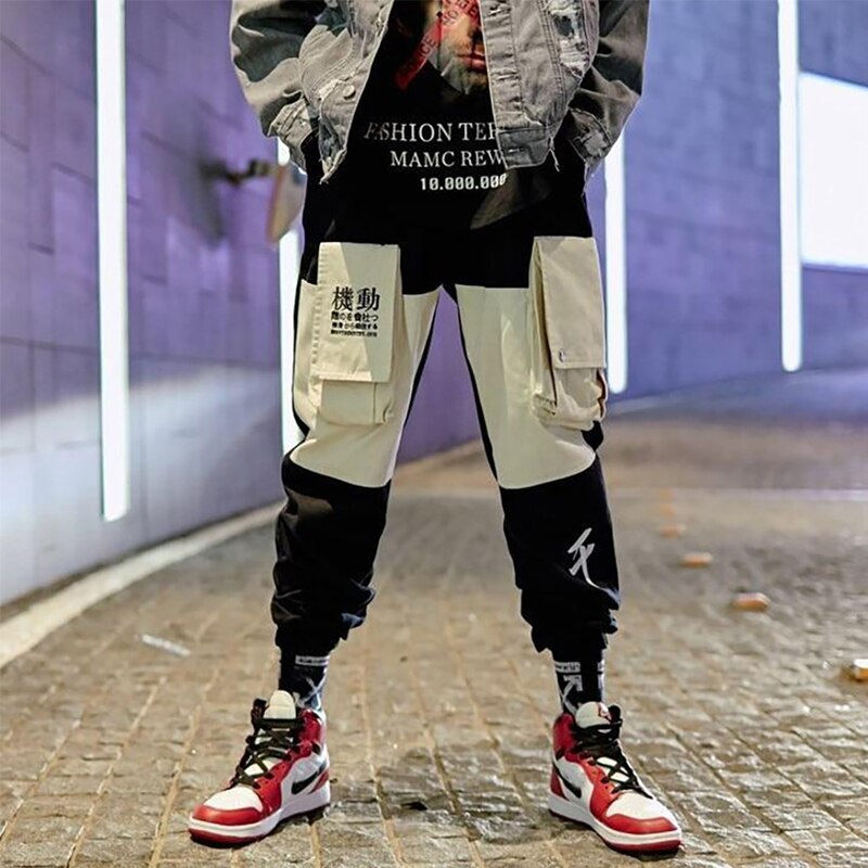 Thumbnail: Japanese Streetwear Cargo Pants Men Fashion Casual Joggers Men Clothing