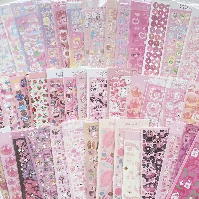Thumbnail: 10pcs Kawaii Cartoon Poster  Cute DIY Stickers Hand  Journal Planner Decoration