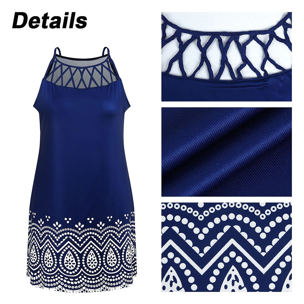 Thumbnail: Fashion 2023Summer Dress Women Casual Floral Print Cute Beach Sundress Female E