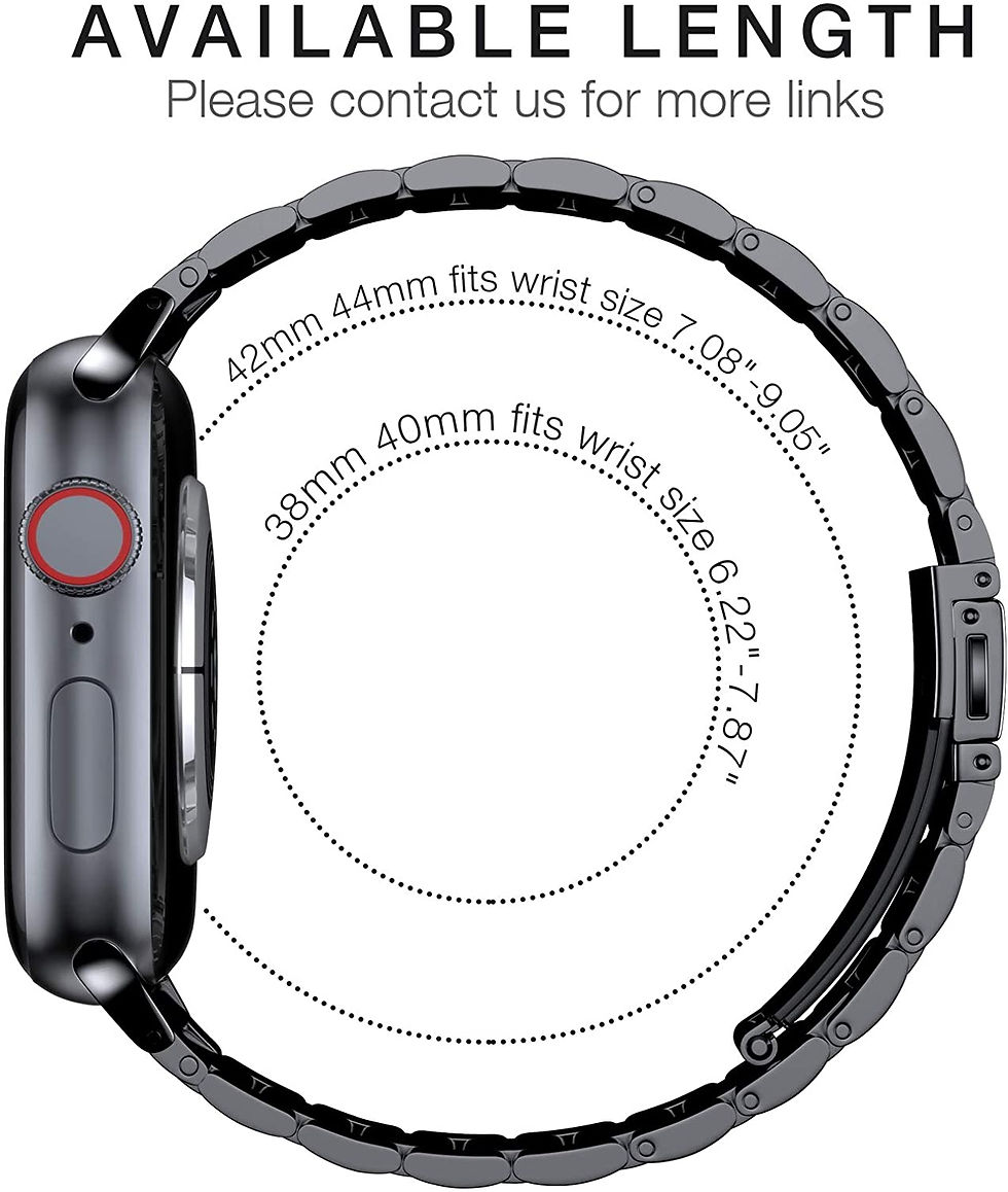 Thumbnail: Metal Strap For Apple Watch Ultra 49mm 8 7 45mm 41mm Stainless Steel Smart Watc