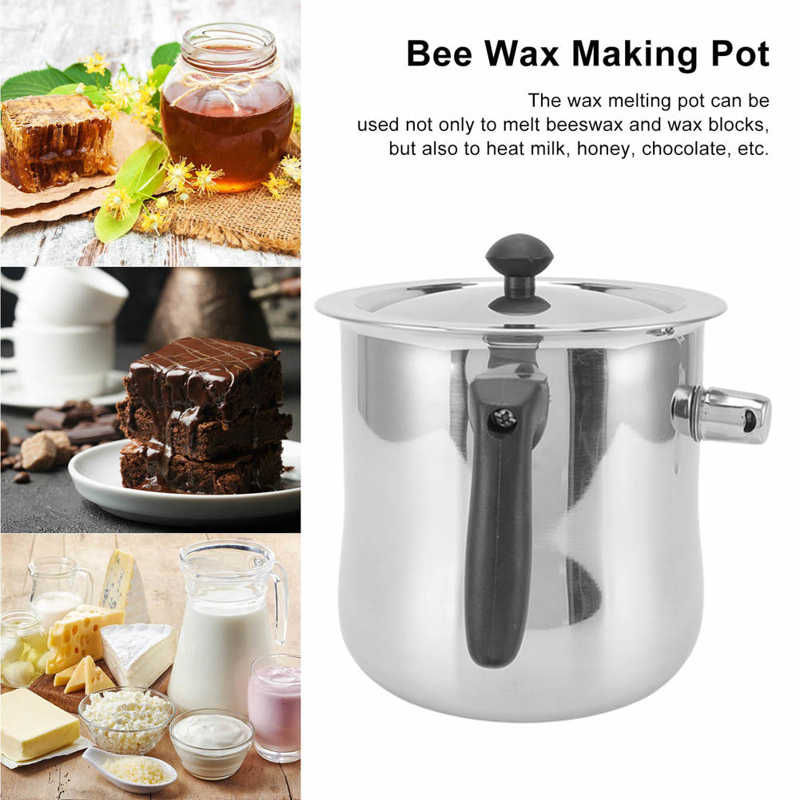 Thumbnail: Bee Wax Melting Pot Stainless Steel Heatproof Durable Beekeeping Wax Melting