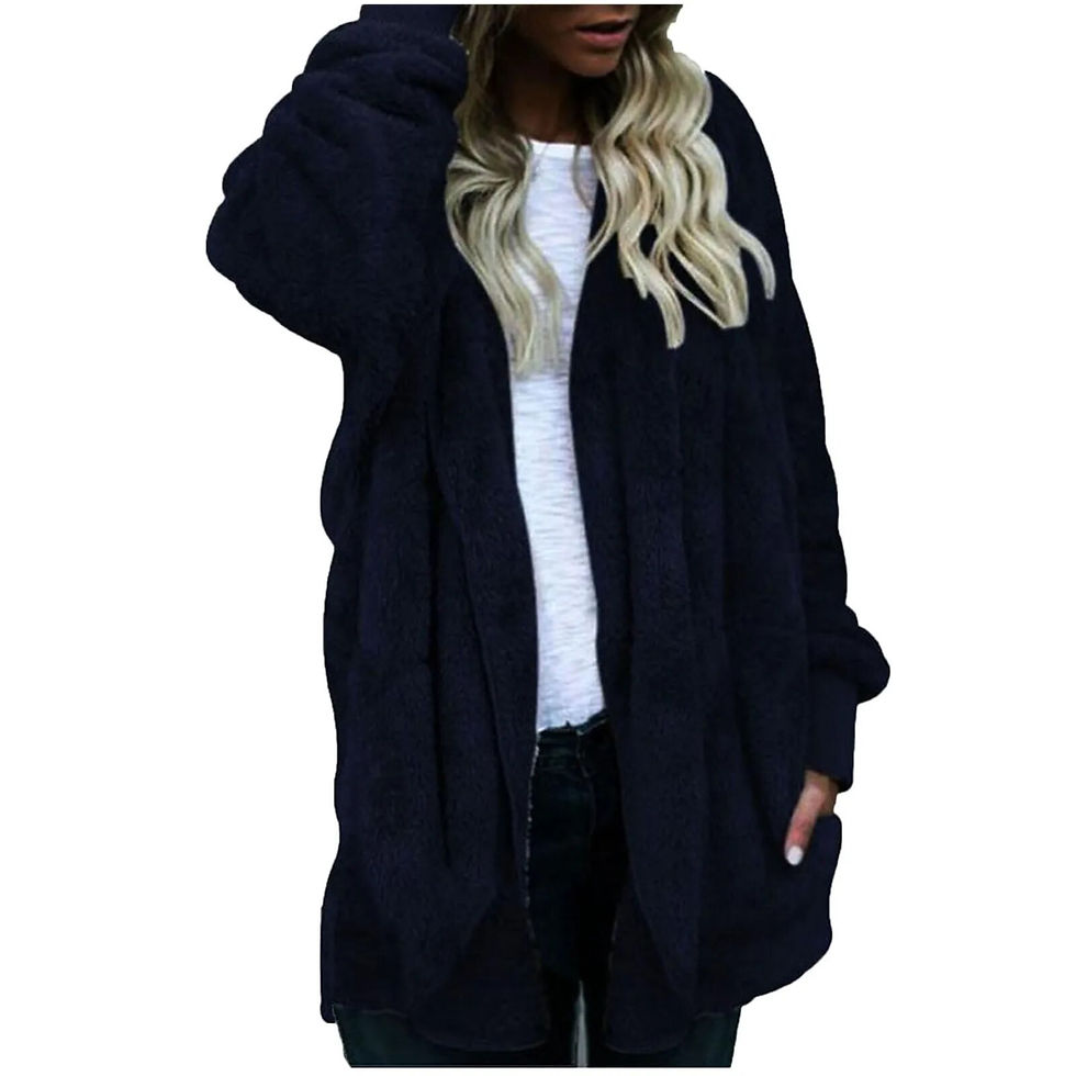Miniatura: Plus Size Women Winter Warm Coat Jacket Outwear Ladies Cardigan Coat Double Sid