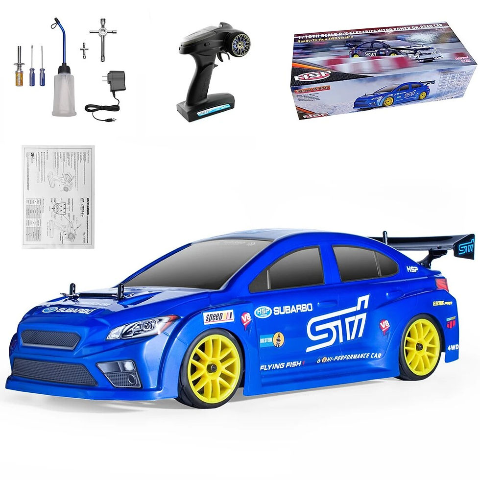Thumbnail: HSP Racing 1:10 On Road RC Car 4wd Two Speed Drift Vehicle Toys 4x4 Nitro Gas P