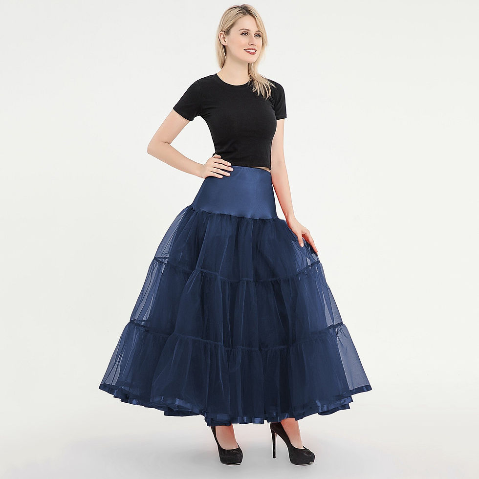 Thumbnail: Woman Floor Length Boneless Skirt A Wedding Dress Skirt Support Bed Skirts