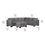 Thumbnail: Thomasville Yvette Fabric Sectional with Storage Ottoman