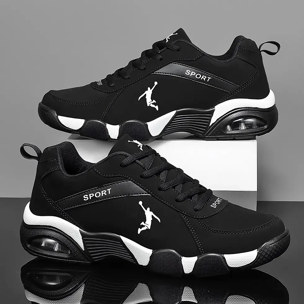 Thumbnail: Autumn and Winter Men's Large Sports Shoes Non Slip Casual Lightweight Basketba