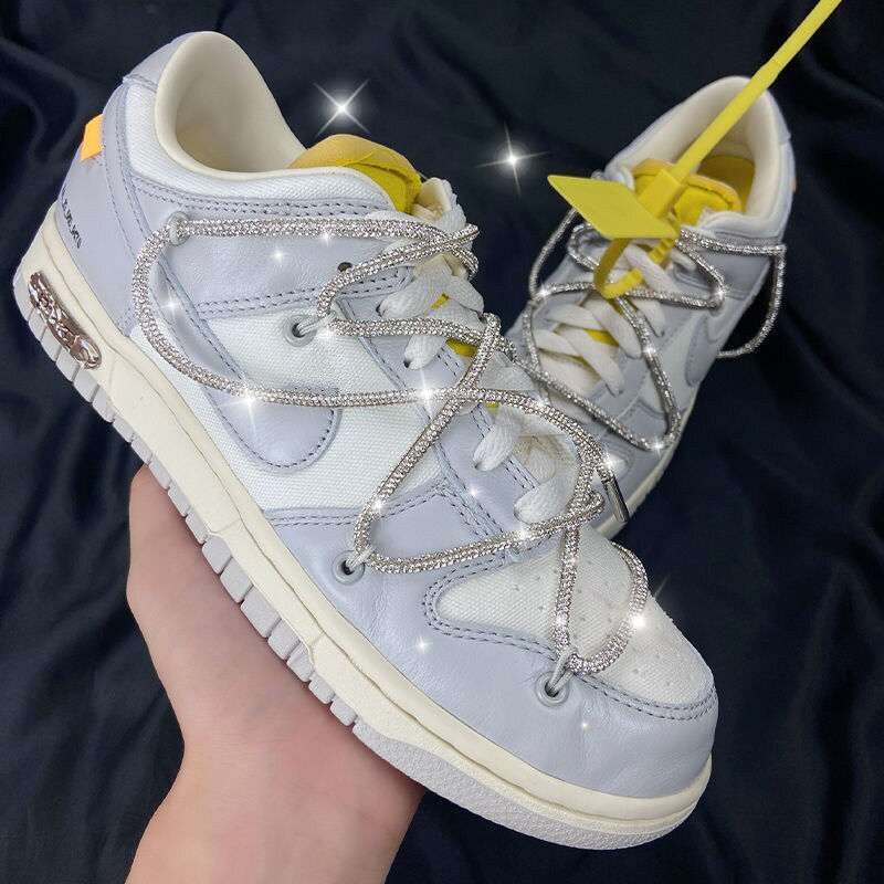 Thumbnail: 1Pcs Rainbow Diamond Shoelaces Luxury Rhinestone Shoe laces Sneakers Laces Shoe