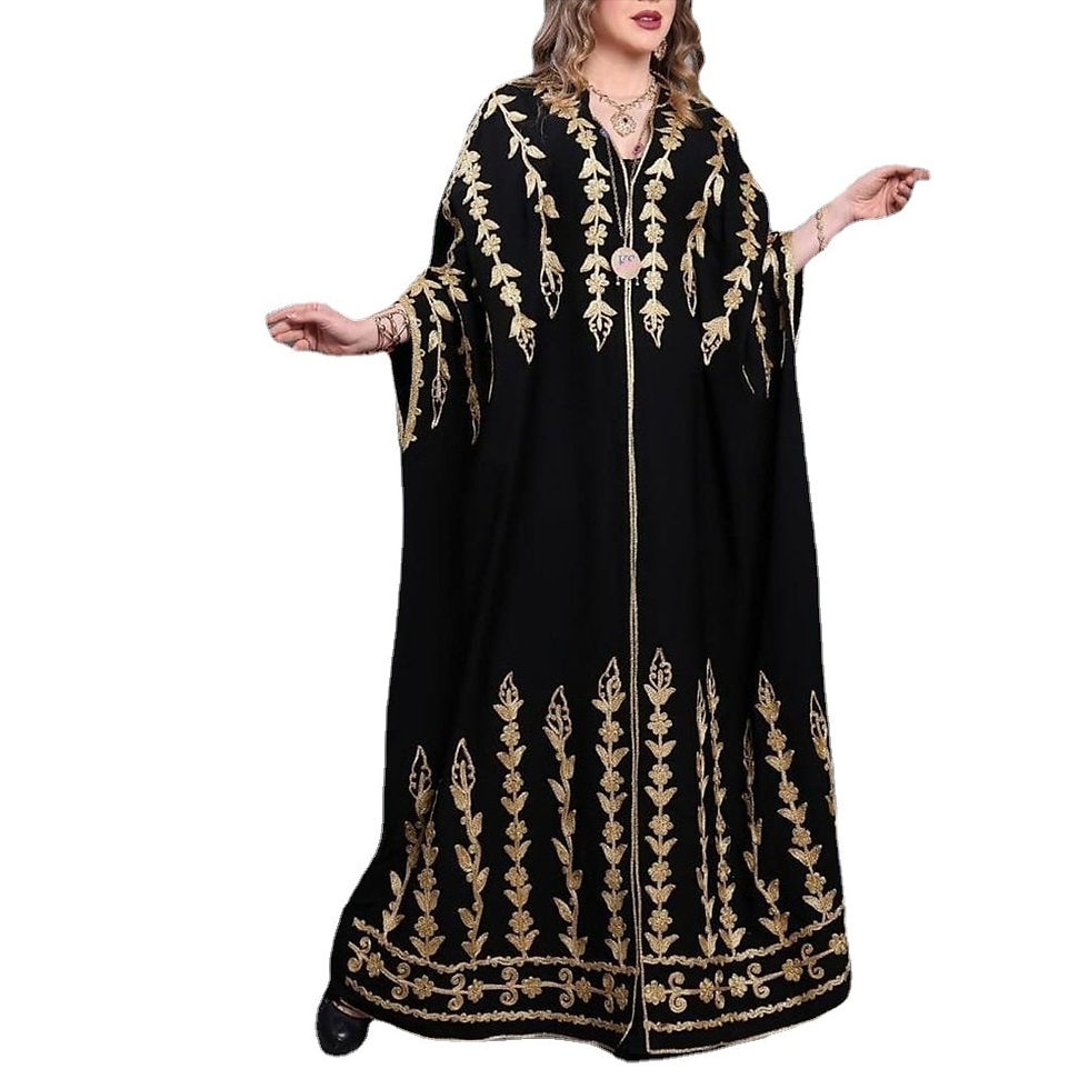 Миниатюра: Ramadan Eid Dresses For Women Loose Summer Beach Printed Maxi Dress