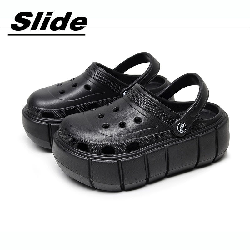 Thumbnail: Women Sandals 2023 New Arrival Elegant Clogs Fashion Street Beach Slides Height