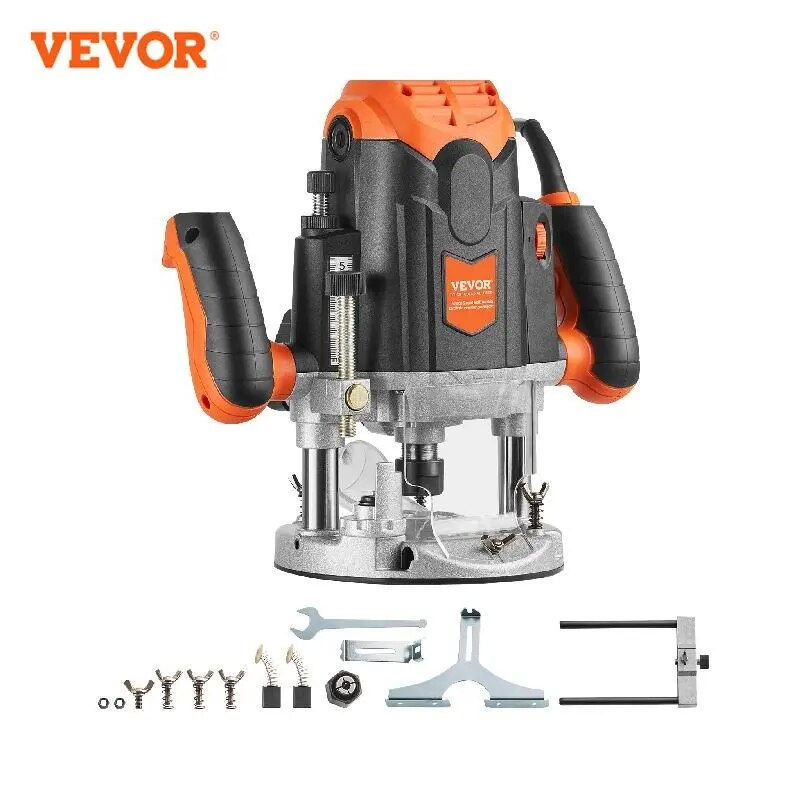 Thumbnail: VEVOR Plunge Router 3-1/4 HP 120V Variable Speed Electronic Plunge Base Router