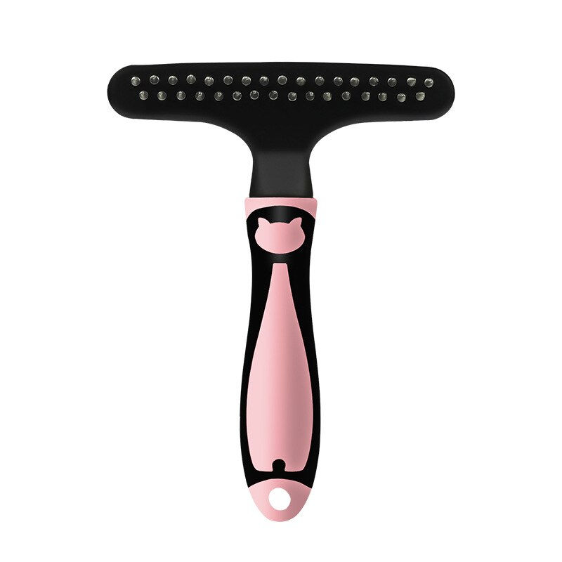 الصورة المصغرة: Pet Cat brush Stainless Steel Pet Hair Remover Brush Cat comb Shedding Tools