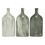 Thumbnail: 13"H Faux Marble Gray Ceramic Vase, Set of 3