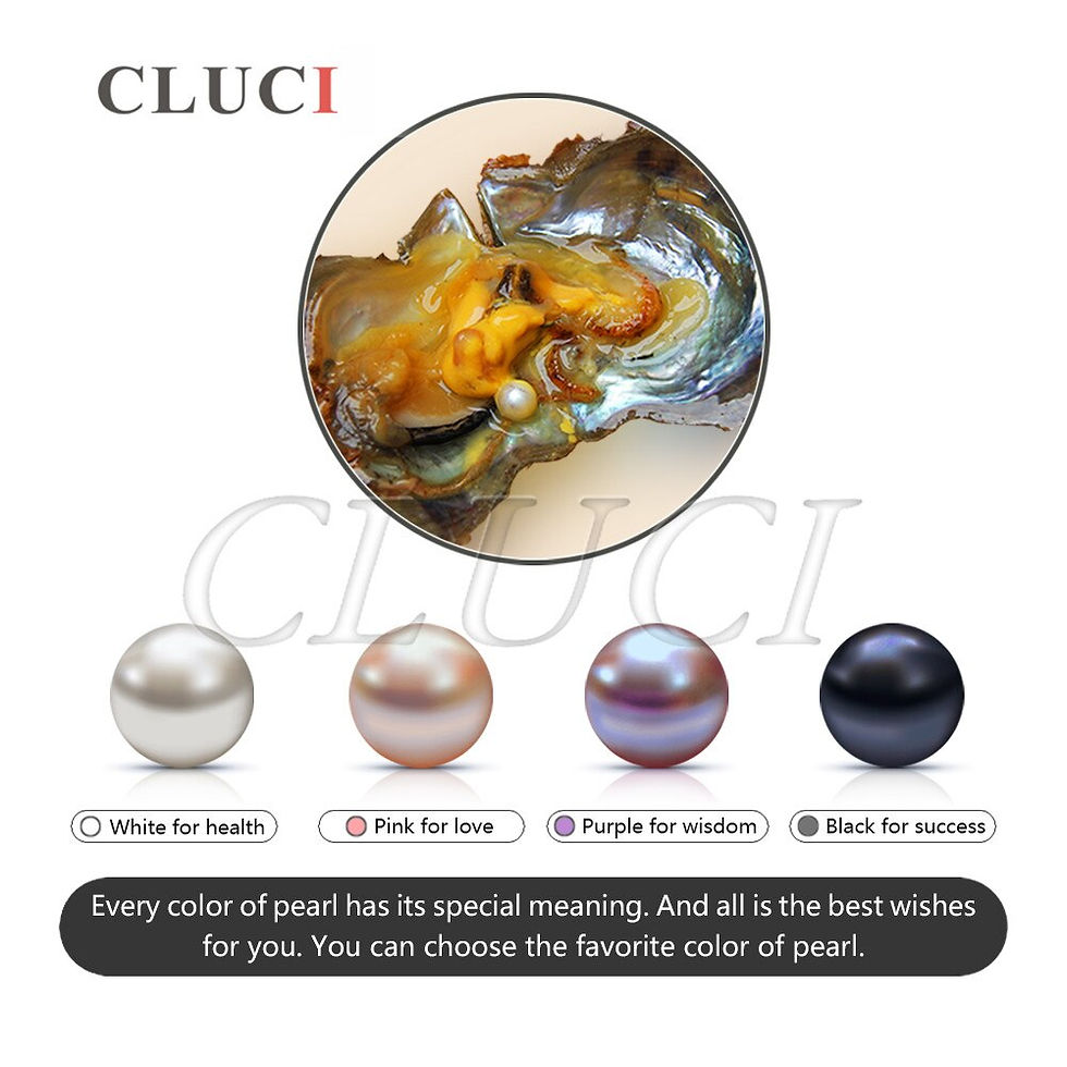 ภาพขนาดย่อ: CLUCI 100pcs 7-8mm Akoya Round Pearl in Oyster Vacuum Packed Oysters with Pearl