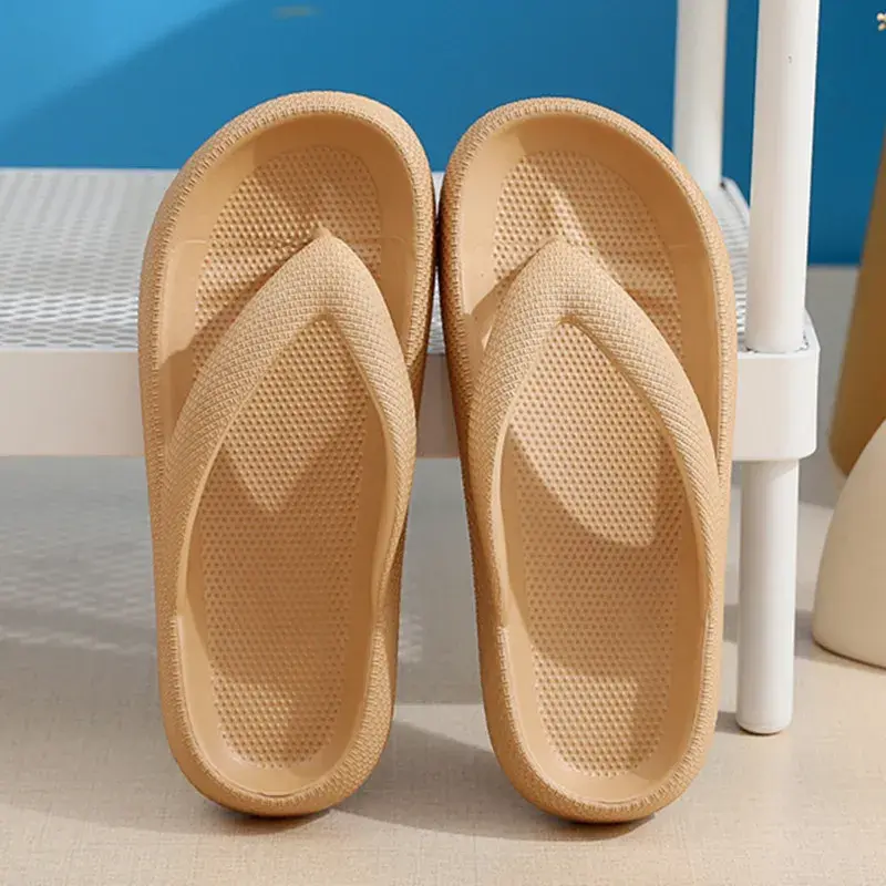 ภาพขนาดย่อ: Rimocy Soft Sole EVA Women's Flip Flops 2023 Summer Beach Non-slip Cloud Slippe