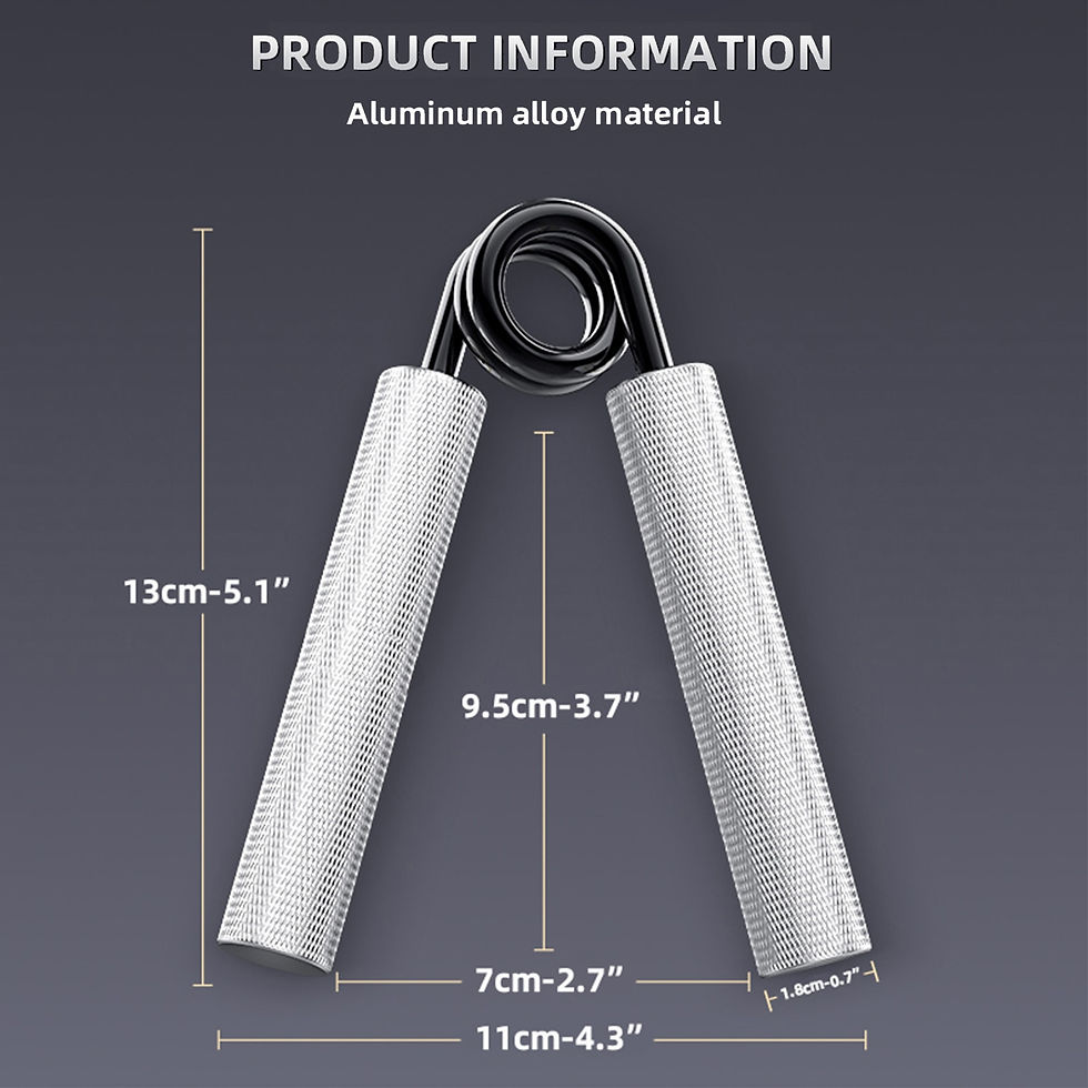 Miniaturebillede: Grip Strength Trainer 100-300lbs 1PC Fitness Metal Hand Gripper Non-Slip Forear