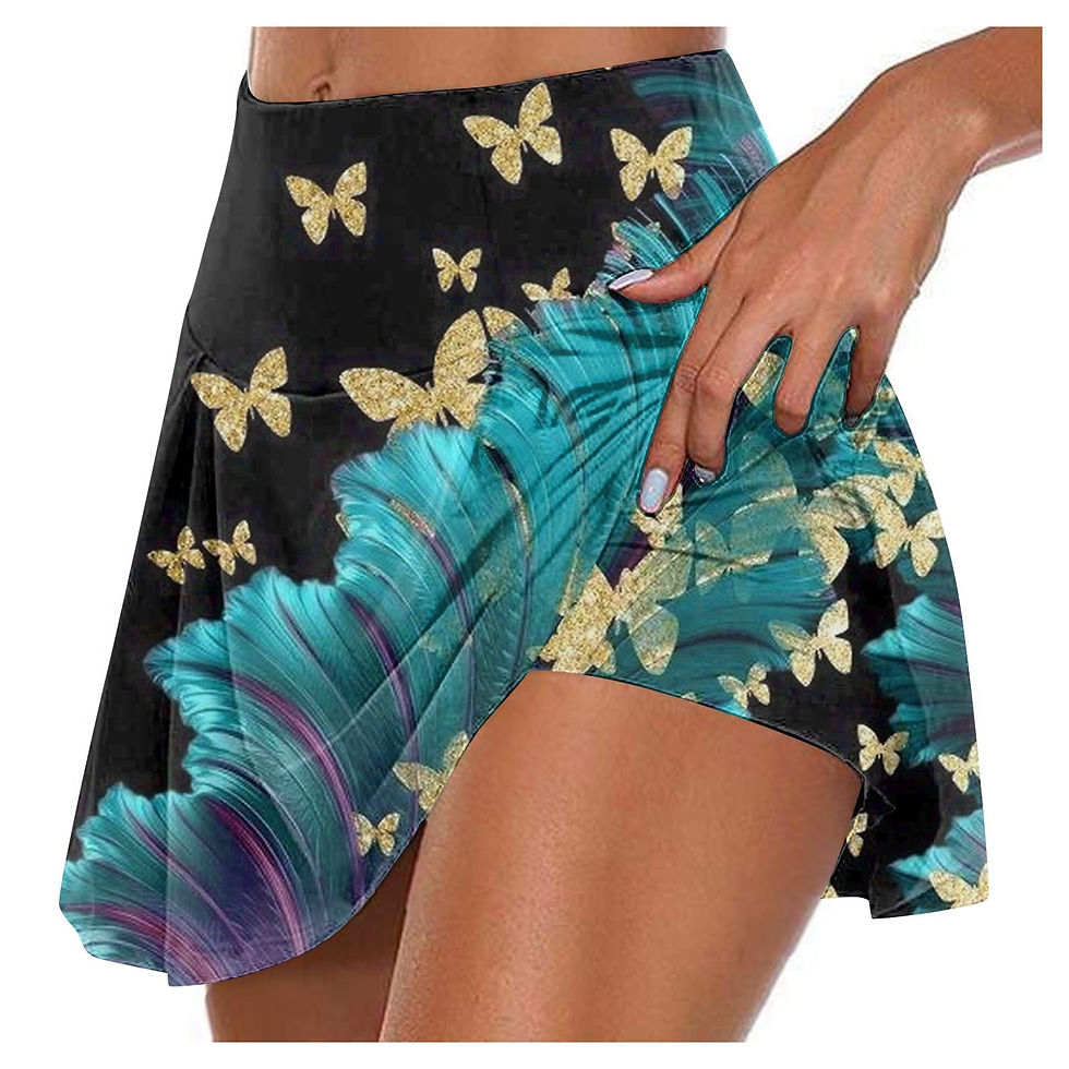 Thumbnail: Skirts For Women Comfortable Elegant Floral Flower Printed Sports Stylish And F