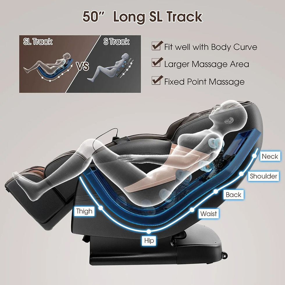 Miniaturebillede: Costway Zero Gravity SL-Track Full Body Massage Chair w/ Voice Control Heat Rol