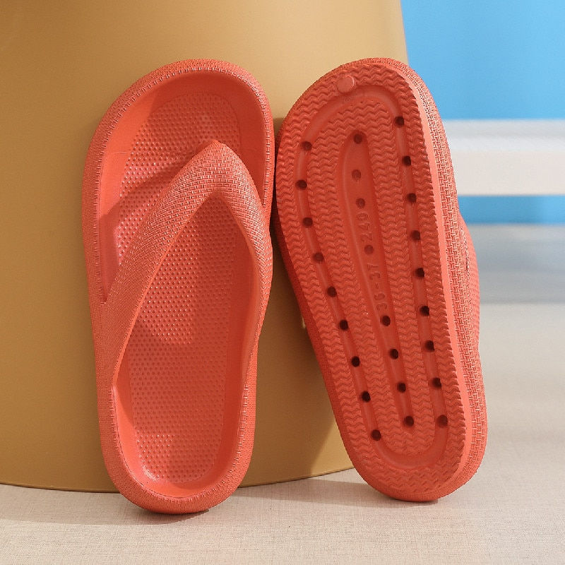 Thumbnail: Rimocy Soft Sole EVA Women's Flip Flops 2023 Summer Beach Non-slip Cloud Slippe