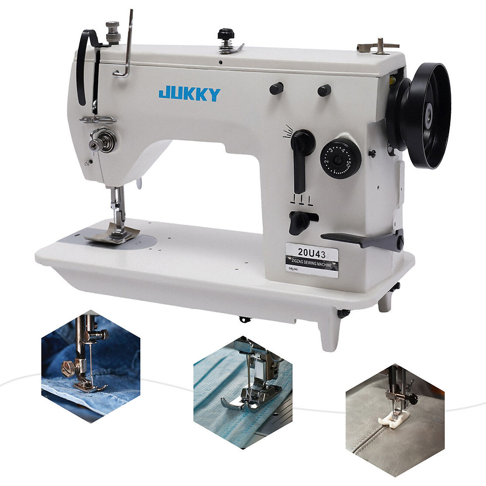 Miniatura: Industrial Sewing Machine Head, Straight/Curved/Seam Universal Zigzag Sewing Ma