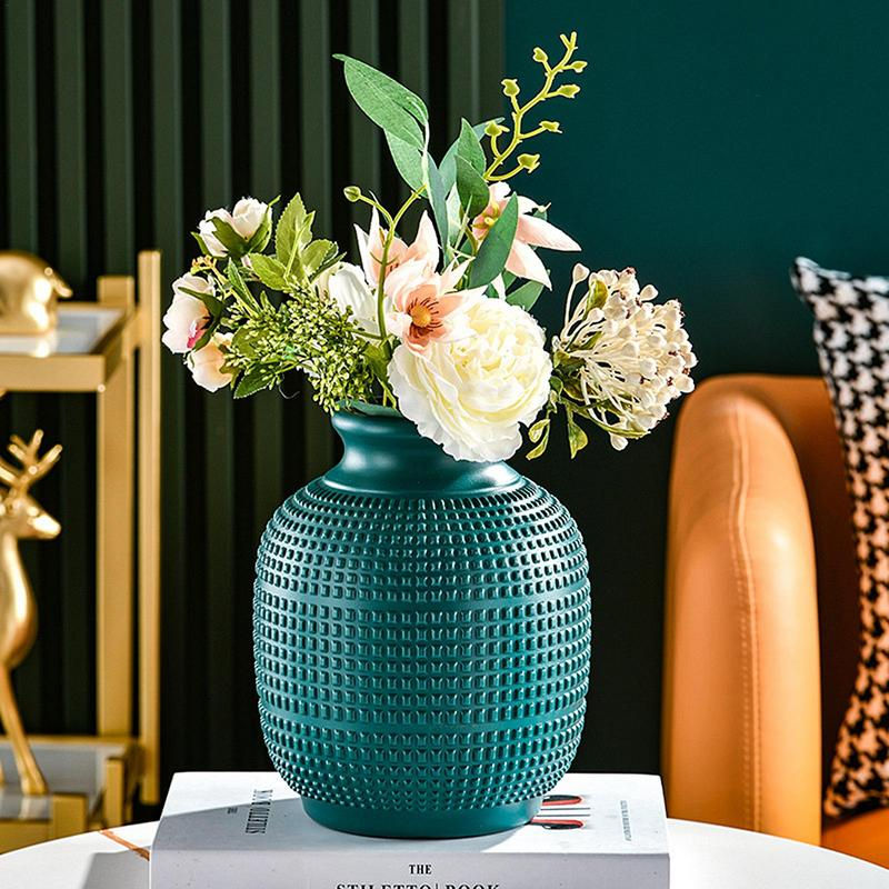 Thumbnail: Imitation Ceramic Vase Nordic Modern Centerpiece Floral Vase Unbreakable Flower