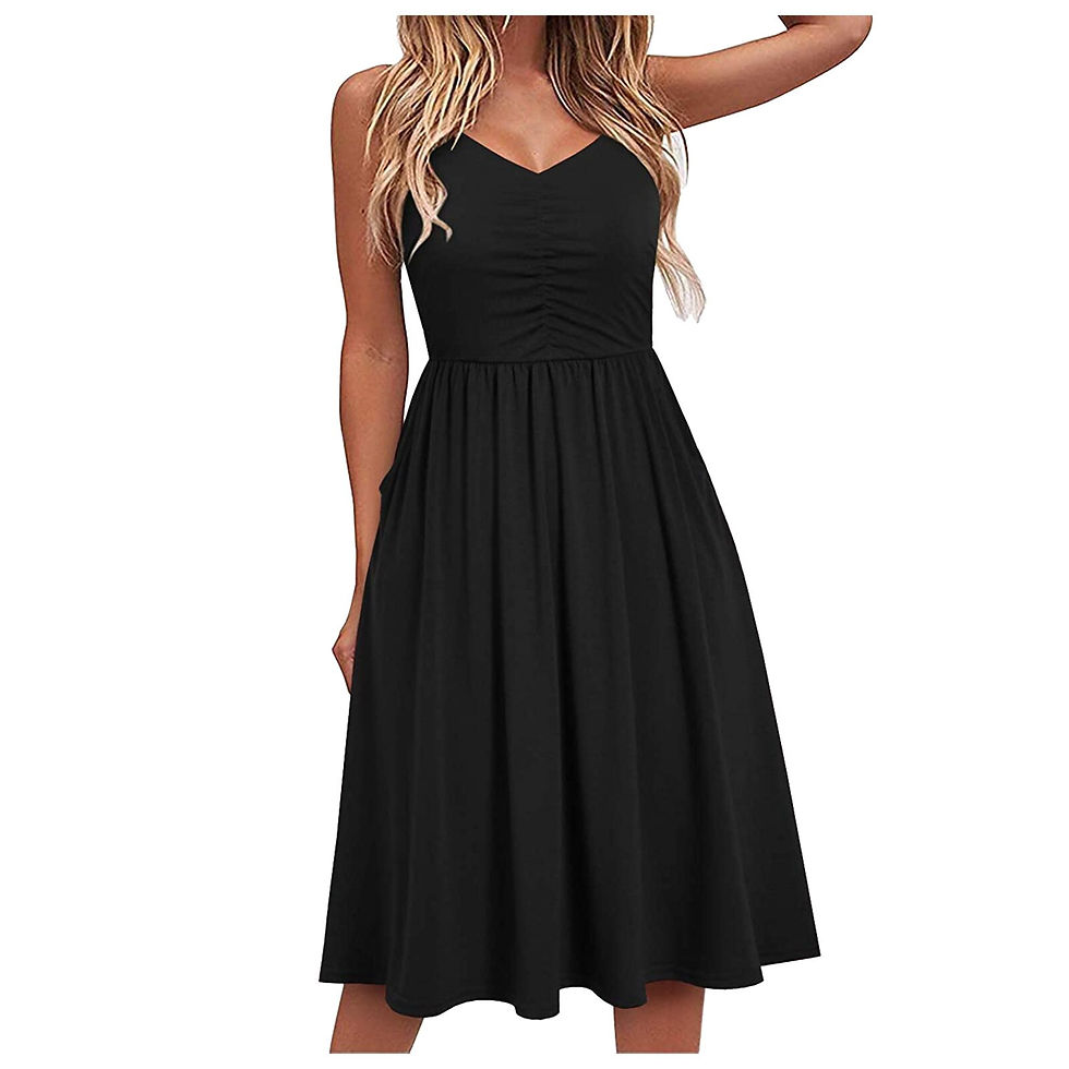 Thumbnail: Ladies Elegant Sexy Outfits Summer V-Neck Pure Casual Lace-Up Sling Temperament