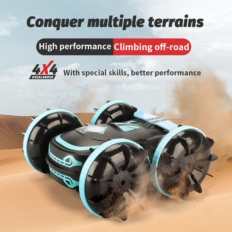 Thumbnail: RC Car Toys 4Wd Amphibious Vehicle Boat Remote Control Cars RC Gesture Controll