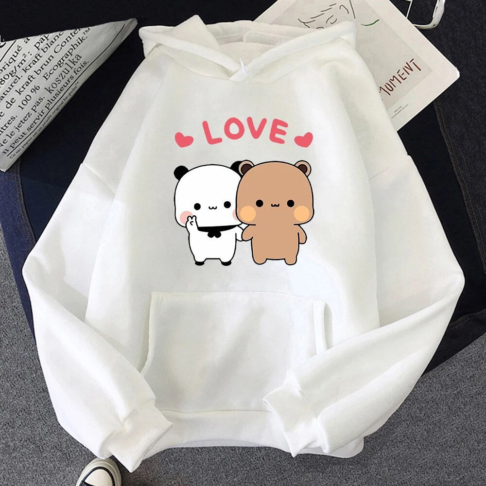 Bubu And Dudu Kawaii Cartoon Print Men Women Couple Hoodies Plus Size Sweatshir