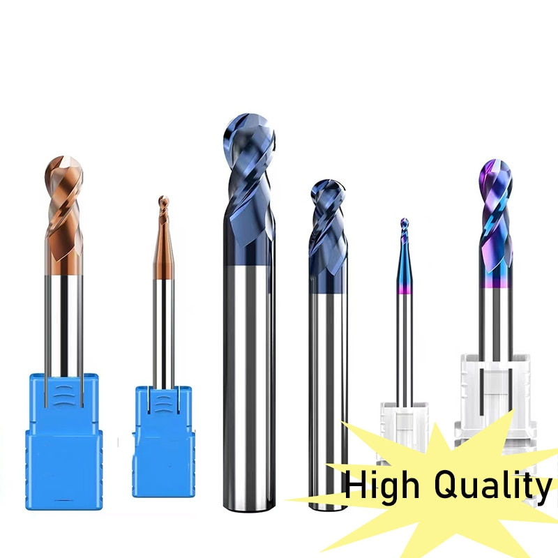 Thumbnail: XUHAN Ball Nose End Mill Tungsten Carbide Cutter CNC Router Bit Milling Tool R0