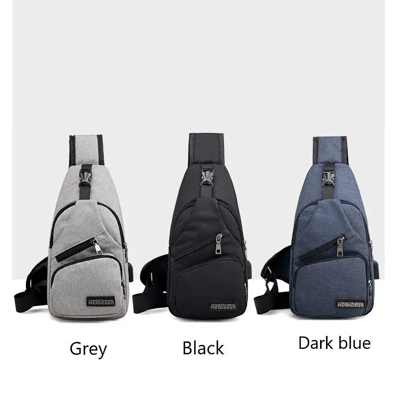 Miniatyrbilde: New Multifunctional Crossbody Bag Usb Charging Leisure Sports Large Capacity Ch