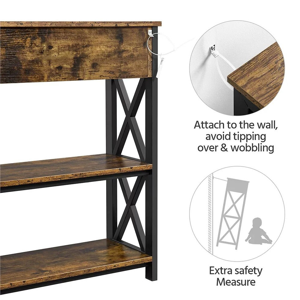 Thumbnail: WDudd40001 Wooden Console Table ,Durable and Strong， 51.37 Lbs，39.50 X 11.60 X