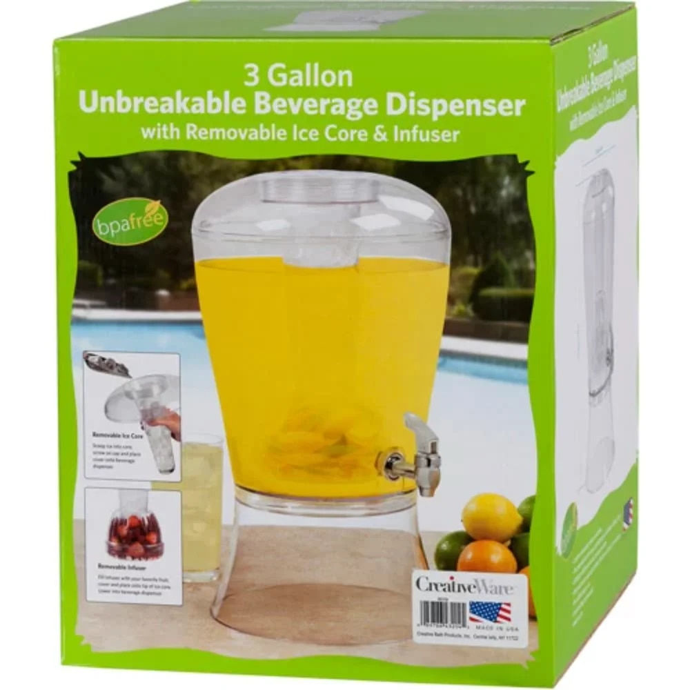 3 Gallon Acrylic Beverage Dispenser Home Appliance Drink Water