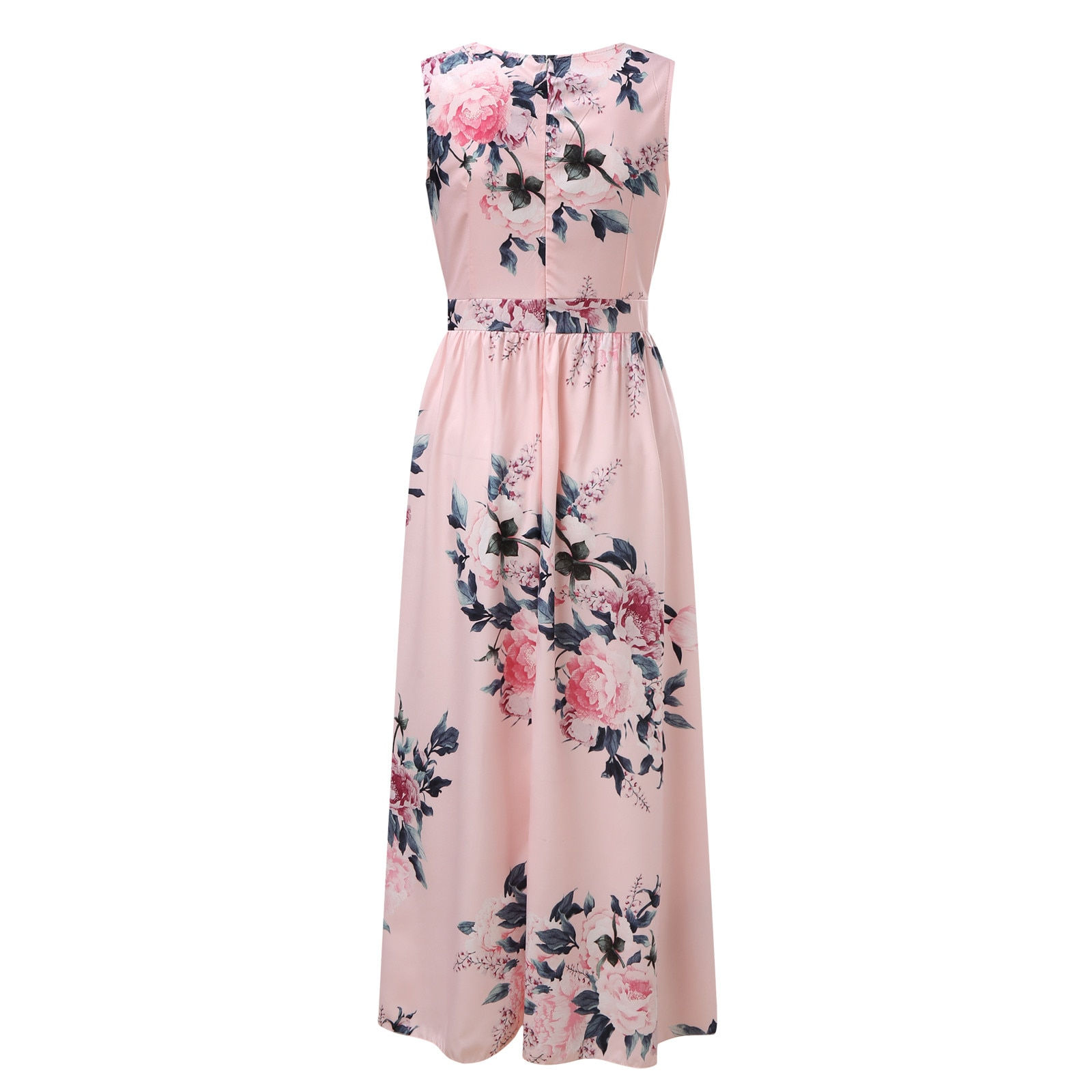 Womens Bohemian Summer Sundress Fashion Maxi Cute Strap Elegant Floral Pleated