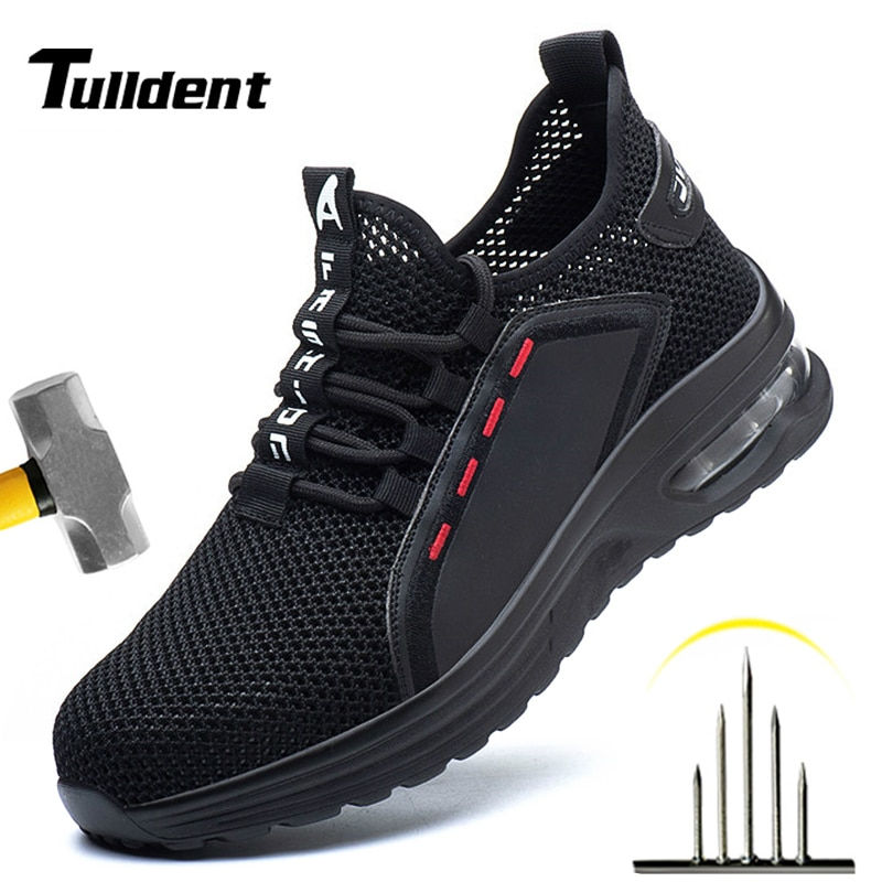 Work Safety Shoes Men Safety Boots Anti-smash Anti-stab Work Shoes Sneakers Ste