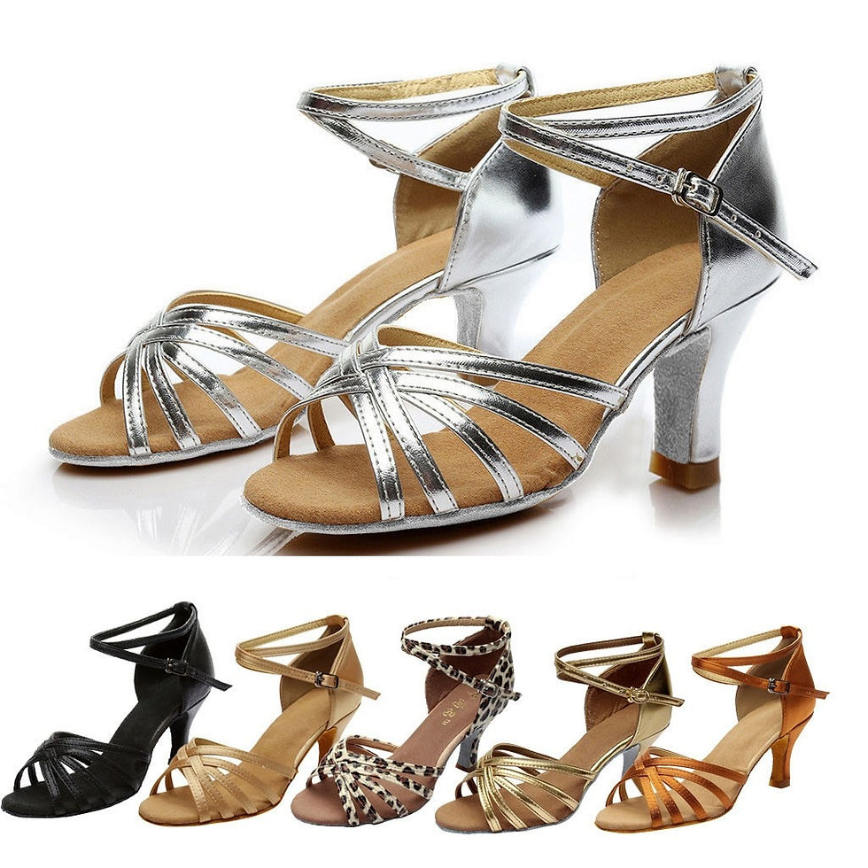 Thumbnail: Women Fashion Dancing Rumba Waltz Prom Ballroom Latin Salsa Dance Sandal