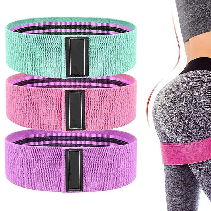Thumbnail: 3PCS/Lot Fitness Rubber Band Elastic Yoga Resistance Bands Set Hip Circle
