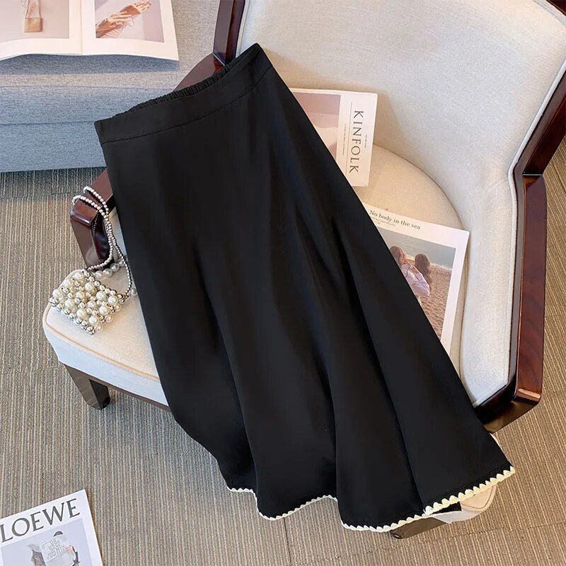 Thumbnail: 150Kg Plus Size Women's Bust 150 Autumn New Small Fragrant Top Coat And Skirt T