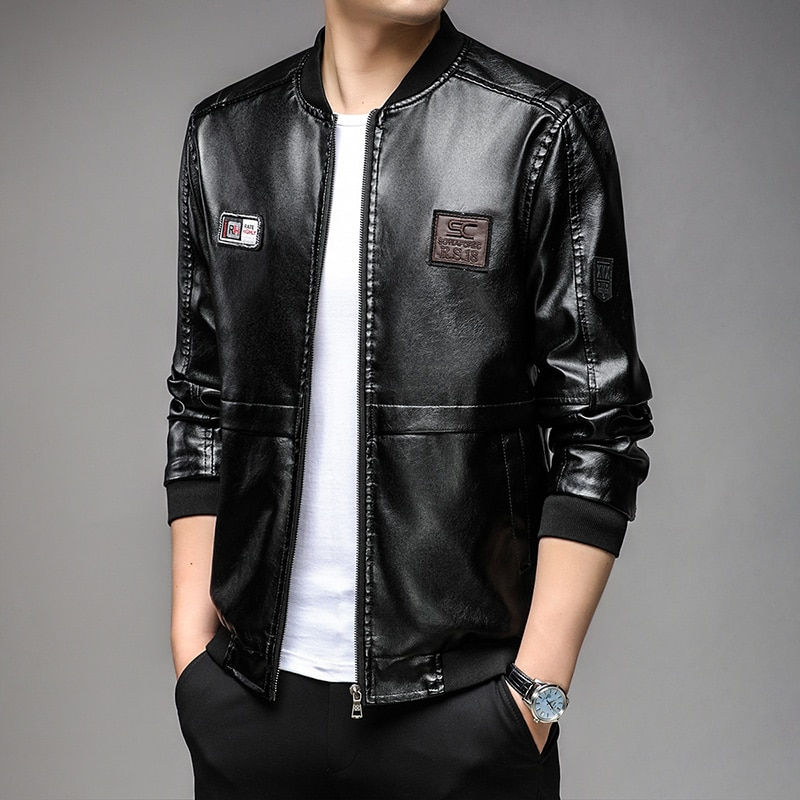 Thumbnail: Coats Men Clothing Top Grade New Brand Fall Winter Designer Casual Biker Fashio