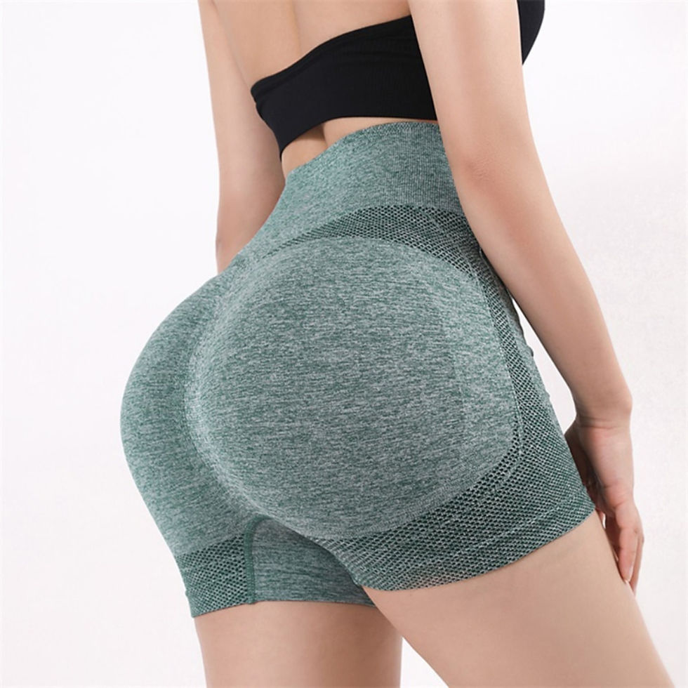 Thumbnail: Women Yoga Shorts High Waist Workout Shorts Fitness Yoga Lift Butt Fitness Ladi