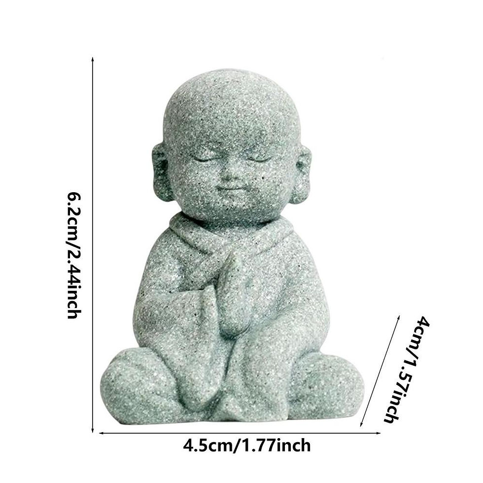 Thumbnail: Chinese Monk Figurine Buddha Ornament Cute Resin Kongfu Monk Car Interior