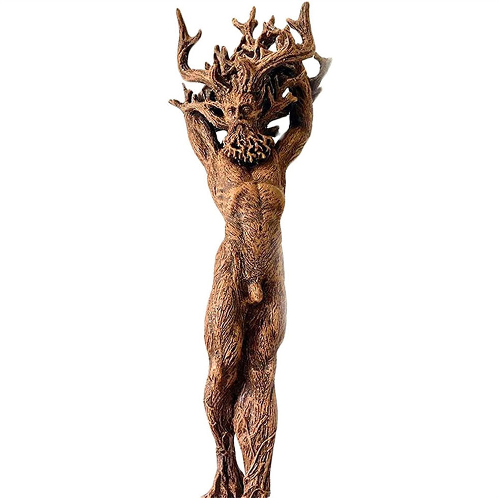 Миниатюра: Forest Goddess Couple Statue Resin Ornaments Garden Handicraft Figurines Green