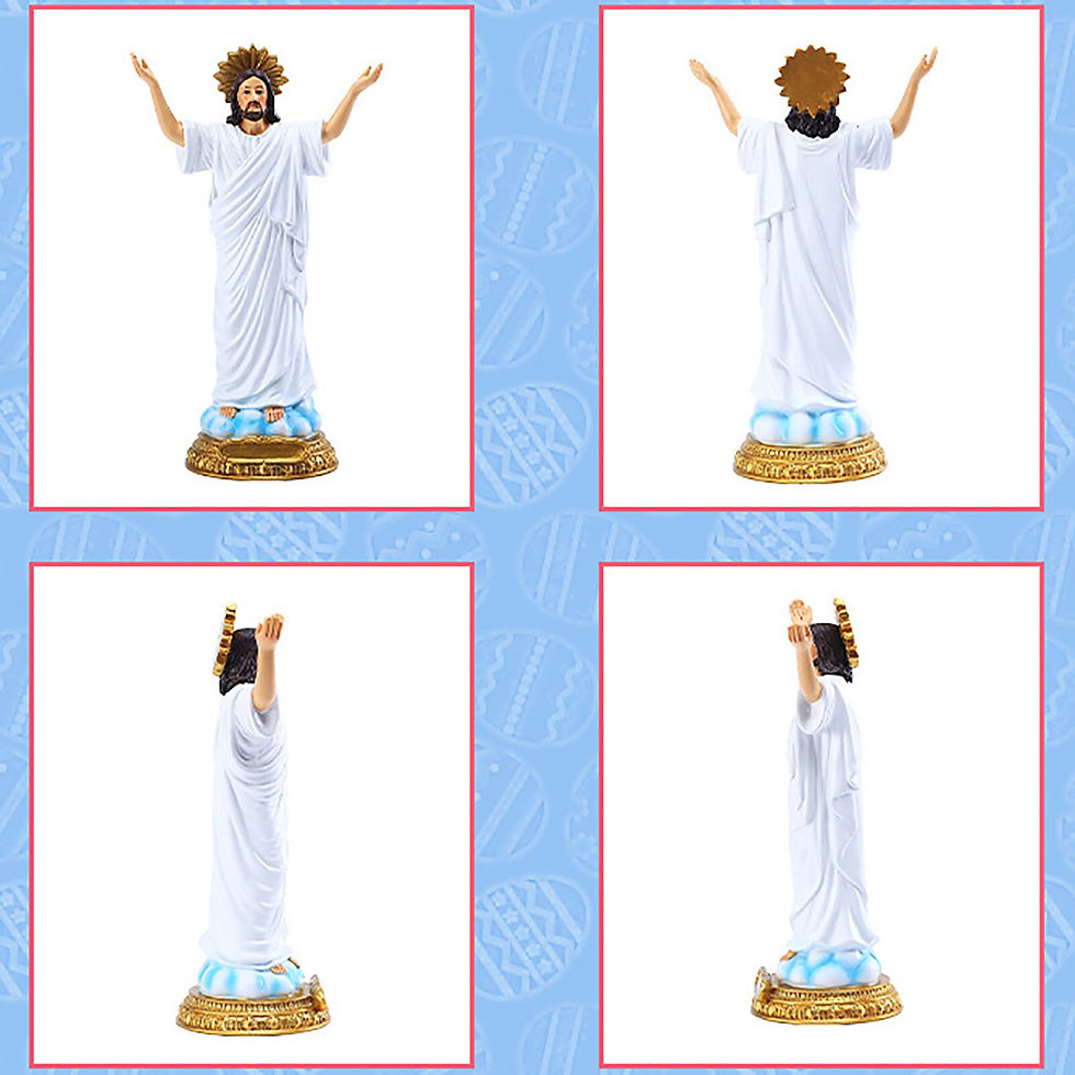 Thumbnail: Virgin Mary Jesus Statue Christian Decor Holy Statues Catholic Church Resin