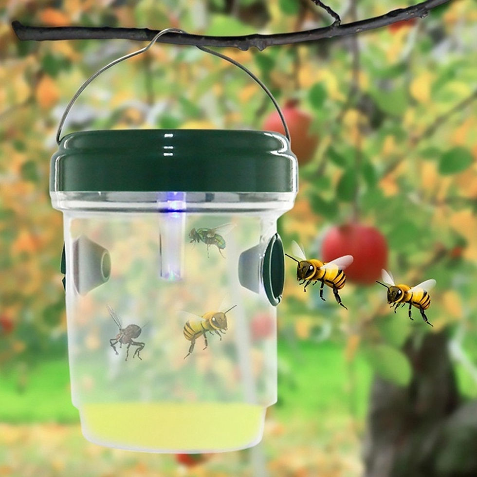Thumbnail: Bee Trap Solar LED Insect Catcher Fly Hornets Trap Pest Control Beekeeping
