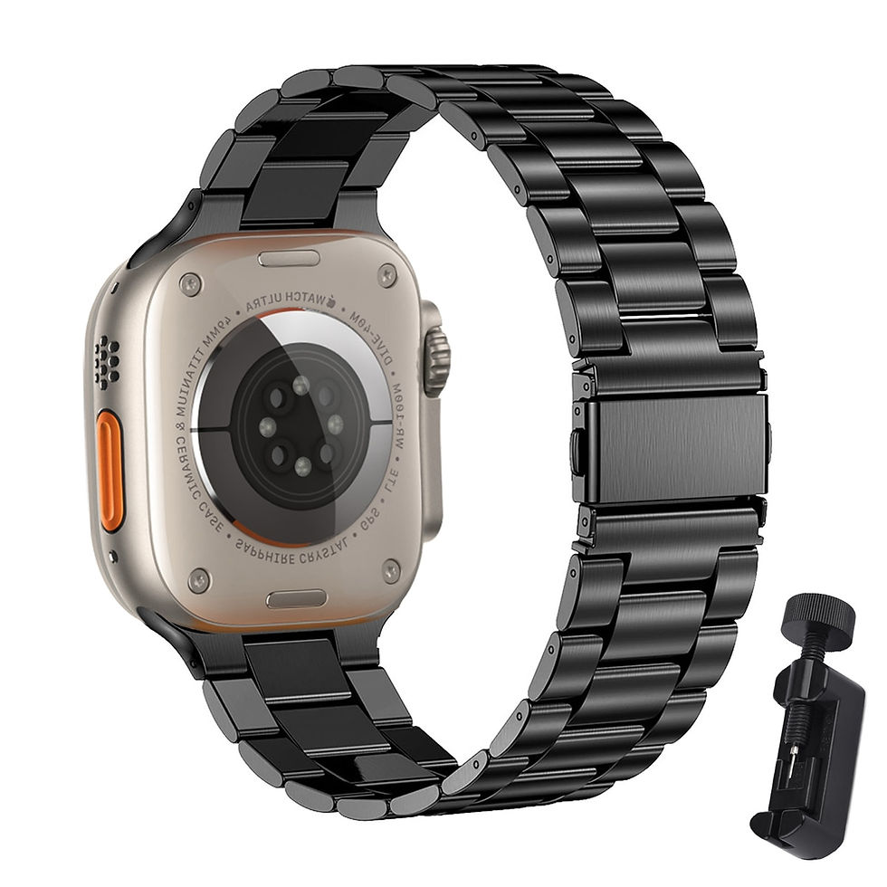 Thumbnail: Metal Strap For Apple Watch Ultra 49mm 8 7 45mm 41mm Stainless Steel Smart Watc