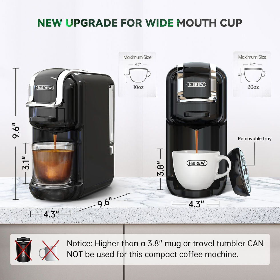 Μικρογραφία: HiBREW Multiple Capsule Coffee Machine, Hot/Cold Dolce Gusto Milk Nespresso Cap