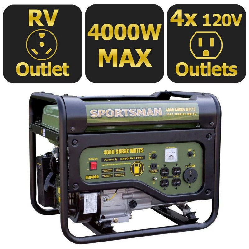 Thumbnail: Gasoline 4000W Portable Generator