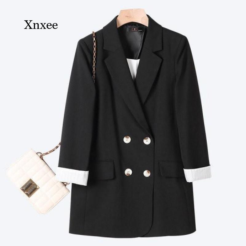 Miniatiūra: 2021 Elegant Spring and Autumn Office Ladies Blazer Women's  Solid Three-Quarte