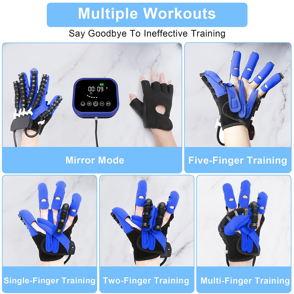 Miniature : Intelligent Massage Gloves Stroke Hemiplegia Robot Rehabilitation Gloves Hand