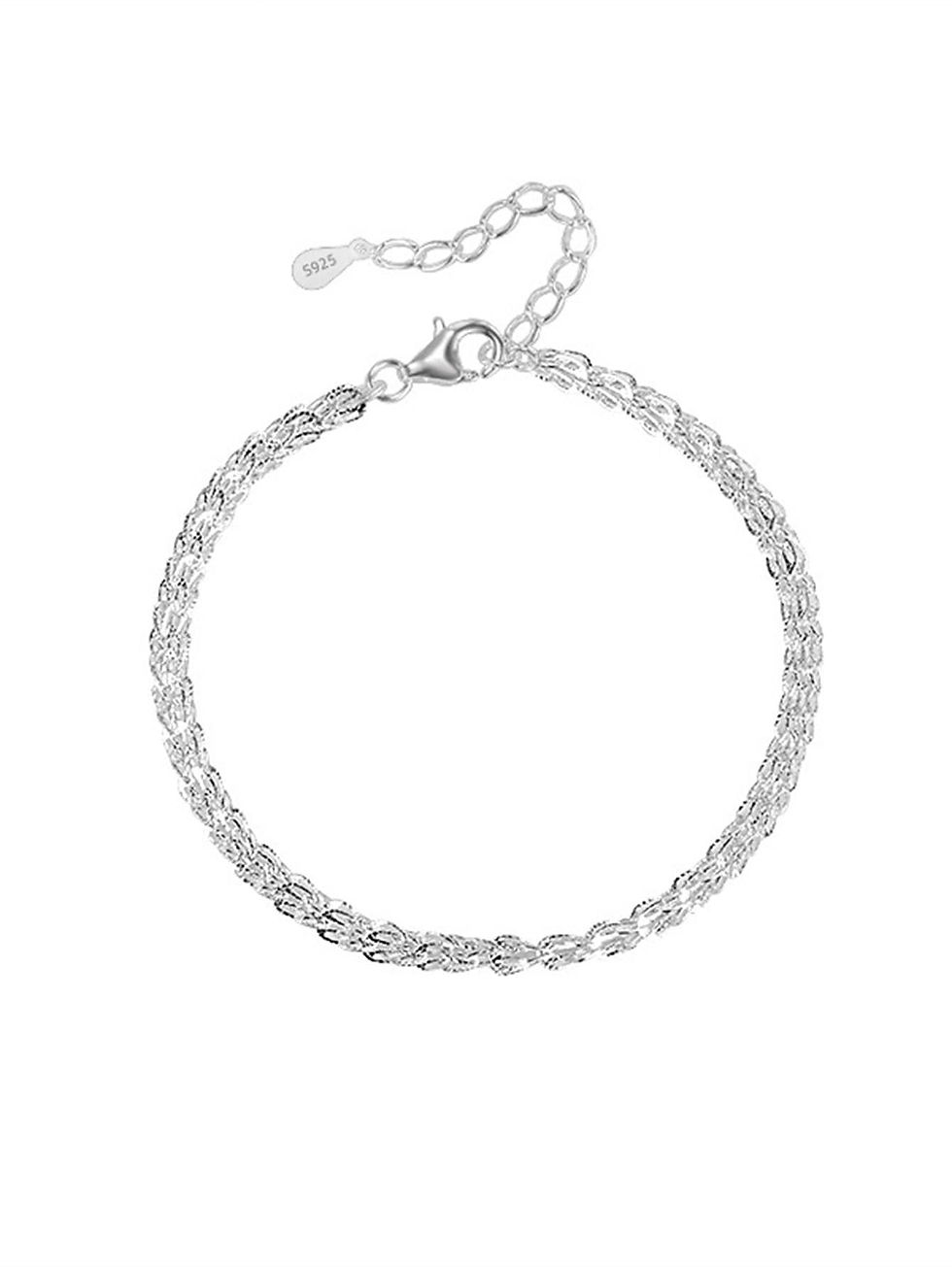 Thumbnail: 1pc Exquisite Cubic Zirconia Decor Sterling Silver Hoop Earring For Men Women F